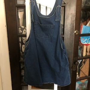 ASOS Curve denim overall dress